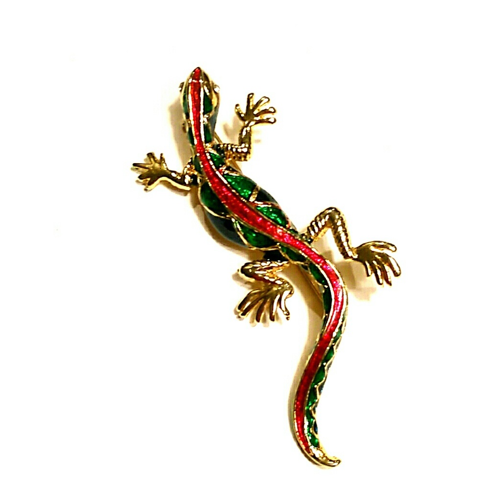 Vintage Lizard Pin